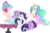 Size: 6358x4209 | Tagged: safe, artist:90sigma, artist:awesomecas, artist:mattyhex, artist:parclytaxel, edit, edited edit, editor:slayerbvc, vector edit, pinkie pie, princess celestia, rarity, twilight sparkle, alicorn, earth pony, pony, unicorn, g4, ponyville confidential, the gift of the maud pie, the hooffields and mccolts, absurd resolution, bipedal, celestia is amused, cup, dancing, furless, furless edit, hat, head down, lampshade, lampshade hat, nude edit, nudity, pinkie being pinkie, ponk, punch (drink), punch bowl, reacting to nudity, shaved, shaved tail, simple background, smiling, table, transparent background, twilight sparkle (alicorn), vector, we don't normally wear clothes