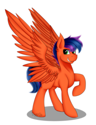 Size: 2300x3000 | Tagged: safe, artist:shamy-crist, oc, oc only, oc:bright, pegasus, pony, high res, male, simple background, solo, stallion, transparent background