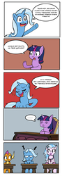 Size: 1024x2865 | Tagged: safe, artist:helsaabi, edit, editor:vedont, silverstream, smolder, trixie, twilight sparkle, alicorn, classical hippogriff, dragon, hippogriff, pony, unicorn, g4, school daze, comic, cyrillic, russian, translation, twilight sparkle (alicorn)