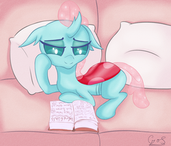 Size: 1400x1200 | Tagged: safe, artist:godofsteak, ocellus, changedling, changeling, g4, school daze, book, couch, cute, diaocelles, female, lidded eyes, lorem ipsum, pillow, reading, solo