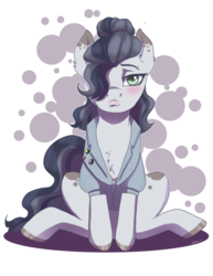 Size: 786x1017 | Tagged: safe, artist:xxcommandershepardxx, oc, oc only, oc:jaded radiance, earth pony, pony, female, looking at you, mare, pouting, simple background, sitting, solo, transparent background