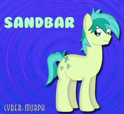 Size: 1599x1464 | Tagged: safe, artist:cyber-murph, sandbar, earth pony, pony, g4, my little pony: friendship is magic, school daze, male, signature, stallion