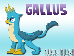 Size: 2352x1776 | Tagged: safe, artist:cyber-murph, gallus, griffon, g4, my little pony: friendship is magic, school daze, season 8, male, signature, solo