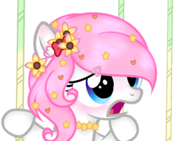 Size: 896x720 | Tagged: safe, artist:angelamusic13, oc, oc only, oc:angela music, pony, base used, female, filly, flower, flower in hair, simple background, solo, transparent background