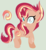 Size: 432x472 | Tagged: safe, artist:starfalldawn, oc, oc only, oc:fire strike, pony, unicorn, base used, blind eye, female, magical lesbian spawn, mare, offspring, parent:sunset shimmer, parent:tempest shadow, parents:tempestshimmer, simple background, solo