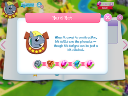 Size: 2048x1536 | Tagged: safe, gameloft, hard hat (g4), earth pony, pony, g4, my little pony: magic princess, game, game screencap, hard hat, introduction card, male, stallion