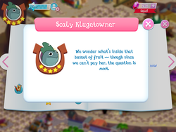 Size: 2048x1536 | Tagged: safe, gameloft, g4, my little pony: magic princess, my little pony: the movie, game, game screencap, introduction card, klugetown, scaly klugetowner, unnamed character, unnamed klugetowner