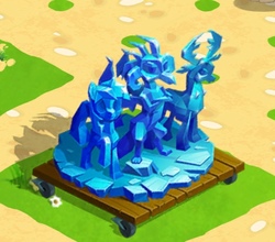 Size: 539x474 | Tagged: safe, gameloft, princess ember, thorax, twilight sparkle, changedling, changeling, g4, game, game screencap, ice sculpture, king thorax