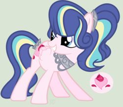 Size: 3480x3024 | Tagged: safe, artist:starfalldawn, oc, oc only, oc:blooming romance, pegasus, pony, female, high res, mare, offspring, parent:princess cadance, parent:shining armor, parents:shiningcadance, simple background, solo