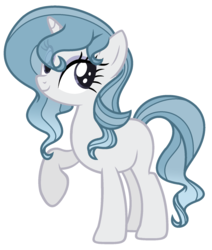 Size: 1546x1819 | Tagged: safe, artist:marielle5breda, oc, oc only, pony, unicorn, female, mare, offspring, parent:fancypants, parent:rarity, parents:raripants, raised hoof, simple background, solo, transparent background