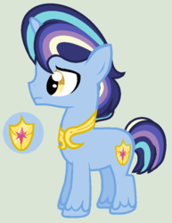 Size: 658x854 | Tagged: safe, artist:starfalldawn, oc, oc only, oc:magic aura, pony, unicorn, colt, male, offspring, parent:princess cadance, parent:shining armor, parents:shiningcadance, simple background, solo