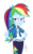 Size: 323x525 | Tagged: safe, artist:ilaria122, rainbow dash, equestria girls, equestria girls specials, g4, my little pony equestria girls: better together, my little pony equestria girls: forgotten friendship, bedroom eyes, clothes, geode of super speed, hand on hip, magical geodes, pants, simple background, sweatshirt, transparent background