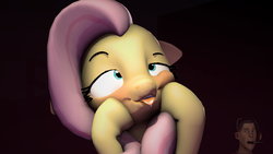 Size: 1920x1080 | Tagged: safe, fluttershy, pony, g4, 3d, :p, bedroom eyes, blushing, cute, drool, drunk, drunkershy, floppy ears, go home you're drunk, half-lidded eyes, in love, mlem, salivating, scout (tf2), seductive look, shyabetes, silly, source filmmaker, squishy cheeks, team fortress 2, tongue out, wingding eyes