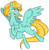 Size: 879x903 | Tagged: safe, artist:egophiliac, lightning dust, pegasus, pony, g4, female, flying, looking back, mare, signature, simple background, solo, transparent background