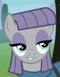 Size: 569x723 | Tagged: safe, screencap, maud pie, earth pony, pony, g4, the maud couple, cropped, female, maudabetes, smiling, solo, when she smiles