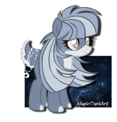 Size: 1024x1069 | Tagged: safe, artist:magicdarkart, oc, oc only, deer pony, original species, pony, female, simple background, solo, transparent background, watermark