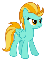 Size: 3107x4078 | Tagged: safe, artist:puetsua, lightning dust, pegasus, pony, g4, wonderbolts academy, .svg available, angry, female, mare, simple background, solo, transparent background, vector