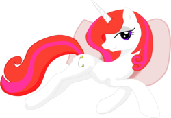 Size: 1513x1039 | Tagged: safe, artist:theeditormlp, oc, oc only, oc:starlight, pony, unicorn, female, mare, pillow, simple background, solo, transparent background