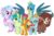 Size: 6000x4000 | Tagged: safe, artist:cheezedoodle96, gallus, ocellus, sandbar, silverstream, smolder, yona, changedling, changeling, classical hippogriff, dragon, earth pony, griffon, hippogriff, pony, yak, g4, school daze, .svg available, :p, absurd resolution, bunny ears (gesture), cloven hooves, crossed arms, crossed legs, cute, cuteling, diaocelles, diastreamies, excited, female, gallabetes, gasp, group, group photo, happy, jewelry, looking at you, male, monkey swings, necklace, open mouth, pose, sandabetes, shy, silly, simple background, smiling, smolderbetes, spread wings, stallion, student six, svg, teenager, tongue out, transparent background, vector, wings, yonadorable