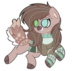 Size: 1628x1596 | Tagged: safe, artist:venomns, oc, oc only, oc:mint sweater, earth pony, pony, augmented tail, cloven hooves, female, heterochromia, mare, simple background, solo, transparent background
