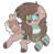 Size: 1628x1596 | Tagged: safe, artist:venomns, oc, oc only, oc:mint sweater, earth pony, pony, augmented tail, cloven hooves, female, heterochromia, mare, simple background, solo, transparent background