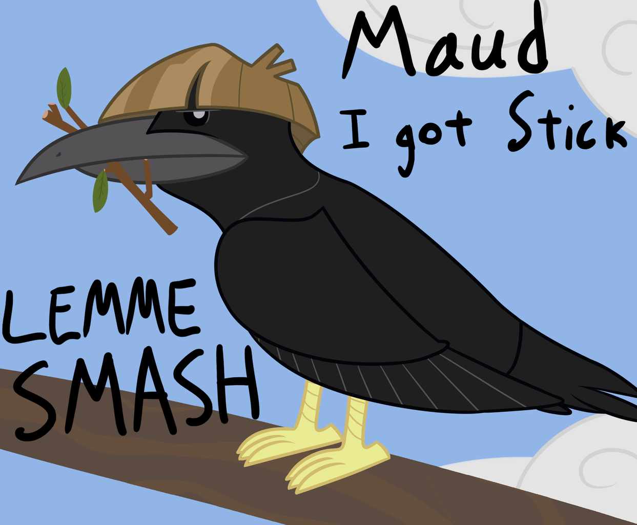 1695713 Artistnitei Bird Crow Lemme Smash Meme Mudbriar