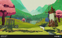 Size: 1280x790 | Tagged: safe, artist:lindsay towns, artist:mane6, them's fightin' herds, baaah, background, community related, no pony, scenery, stage, windmill