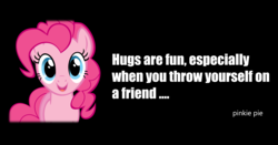 Size: 3948x2069 | Tagged: safe, artist:stay gold, pinkie pie, g4, black background, high res, simple background, text
