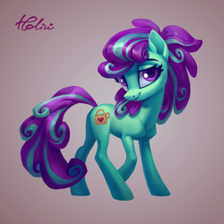 Size: 2125x2125 | Tagged: safe, artist:holivi, oc, oc only, pony, g4, female, gift art, high res, looking at you, mare, simple background, smiling, solo