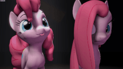 Size: 640x360 | Tagged: safe, artist:fishimira, pinkie pie, earth pony, pony, g4, 3d, abuse, animated, butt jiggle, cycle of abuse, depressing, female, funny, funny as hell, headbob, loop, mare, multeity, perfect loop, pinkamena diane pie, pinkiebuse, punch, self abuse, self ponidox, source filmmaker, tongue out