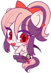 Size: 400x566 | Tagged: safe, artist:riouku, oc, oc only, oc:sweet velvet, bat pony, pony, simple background, solo, transparent background