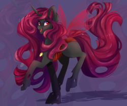 Size: 3600x3000 | Tagged: safe, artist:skylacuna, oc, oc only, changeling, high res, red changeling, solo