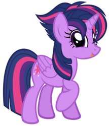Size: 576x669 | Tagged: safe, artist:comfydove, twilight sparkle, alicorn, pony, g4, :p, alternate hairstyle, cute, female, looking at you, mare, punklight sparkle, raised hoof, simple background, smiling, solo, standing, tongue out, transparent background, twiabetes, twilight sparkle (alicorn)