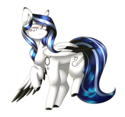 Size: 1531x1440 | Tagged: safe, artist:despotshy, oc, oc only, oc:marie pixel, pegasus, pony, colored wings, female, mare, multicolored wings, simple background, solo, transparent background, two toned wings