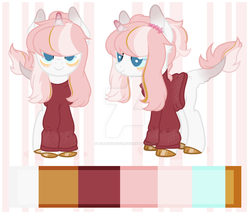 Size: 1024x877 | Tagged: safe, artist:ponponvector, oc, oc only, pony, unicorn, base used, clothes, female, mare, solo, sweater, watermark