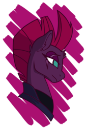 Size: 6000x9000 | Tagged: safe, artist:candelish, tempest shadow, pony, unicorn, g4, my little pony: the movie, abstract background, absurd resolution, bust, female, portrait, simple background, solo, transparent background