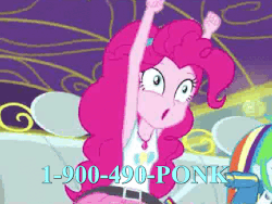 Size: 640x480 | Tagged: source needed, safe, edit, edited screencap, screencap, pinkie pie, rainbow dash, equestria girls, g4, my little pony equestria girls: better together, road trippin, animated, cropped, faic, female, freddie freaker, geode of sugar bombs, gif, magical geodes, meme, phone number, pinkie being pinkie, ponk, vibrating, wat