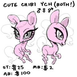 Size: 3000x3000 | Tagged: safe, artist:bitchiie, chibi, commission, high res, your character here