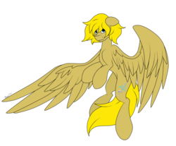 Size: 983x812 | Tagged: safe, artist:noira, oc, oc only, oc:winds (old version), pegasus, pony, flying, simple background, solo