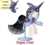 Size: 733x660 | Tagged: safe, artist:ask-nora-the-alicorn, artist:catscat111, artist:catscat112, tapu fini, clothes, dress, mannequin, mlp fashion, pokémon, simple background, transparent background