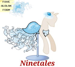 Size: 733x660 | Tagged: safe, artist:ask-nora-the-alicorn, artist:catscat111, artist:catscat112, alolan ninetales, fox, kitsune, ninetales, alolan form, clothes, dress, mannequin, mlp fashion, pokémon, simple background, transparent background