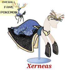 Size: 733x660 | Tagged: safe, artist:ask-nora-the-alicorn, artist:catscat111, artist:catscat112, xerneas, clothes, dress, mannequin, mlp fashion, pokémon, simple background, transparent background