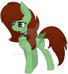 Size: 600x653 | Tagged: safe, artist:lilygarent, oc, oc only, oc:lavender stone, pegasus, pony, chest fluff, female, mare, simple background, solo, transparent background, watermark