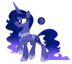 Size: 1024x917 | Tagged: safe, artist:darlyjay, oc, oc only, oc:velta, alicorn, pony, female, mare, offspring, parent:king sombra, parent:princess luna, parents:lumbra, simple background, solo, transparent background, watermark