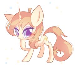 Size: 1024x931 | Tagged: safe, artist:riouku, oc, oc only, oc:peachy cream, pony, unicorn, blushing, female, mare, simple background, solo, transparent background