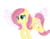 Size: 1800x1400 | Tagged: safe, artist:rainbowtashie, fluttershy, pegasus, pony, g4, female, hidden message, incomplete, simple background, sketch, smiling, solo, spread wings, transparent background, wings, wip