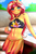 Size: 2000x3000 | Tagged: safe, artist:twistedscarlett60, sunset shimmer, unicorn, anthro, equestria girls, equestria girls specials, g4, my little pony equestria girls: better together, my little pony equestria girls: forgotten friendship, belly button, bikini, blushing, breasts, clothes, explicit source, female, high res, looking at you, mare, sarong, shoulder fluff, smiling, solo, swimming pool, swimsuit, towel, water, wet