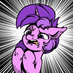 Size: 1024x1024 | Tagged: safe, artist:witchtaunter, amethyst star, sparkler, pony, unicorn, g4, female, mare, solo