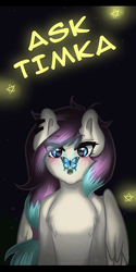 Size: 3000x6000 | Tagged: safe, artist:yuozka, oc, oc only, butterfly, pegasus, pony, blushing, ear piercing, female, mare, piercing, solo, text