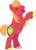 Size: 3000x4113 | Tagged: safe, artist:cloudy glow, edit, editor:slayerbvc, vector edit, big macintosh, earth pony, pony, dungeons and discords, g4, accessory-less edit, bipedal, happy, male, missing accessory, rearing, simple background, solo, stallion, transparent background, vector